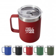 14 Oz. Stainless Steel Coffee Mug with Lid